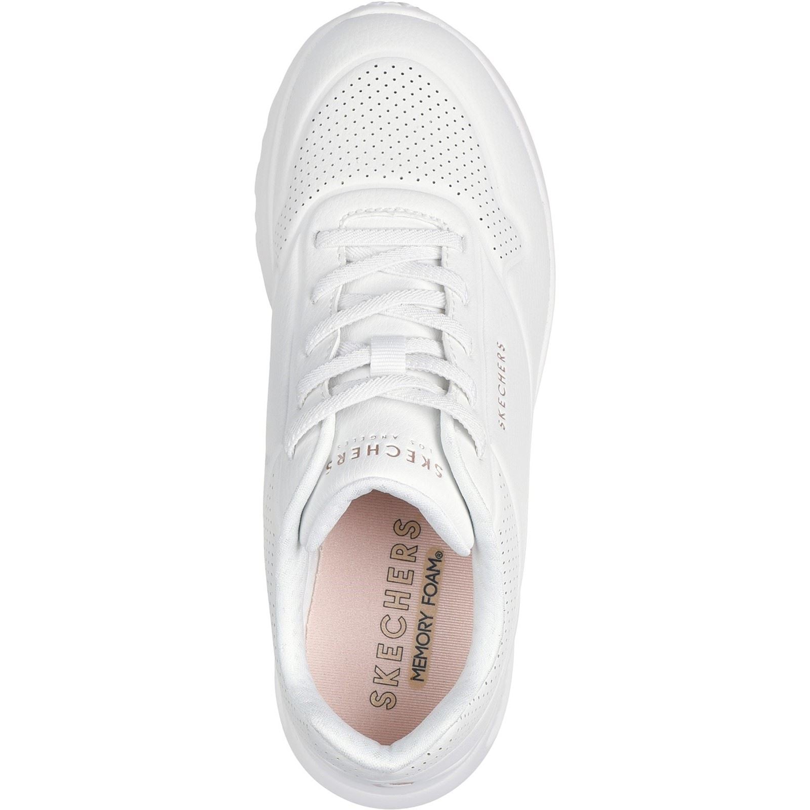 Skechers Uno Lite Lite Work Synthetic Women's White Trainers