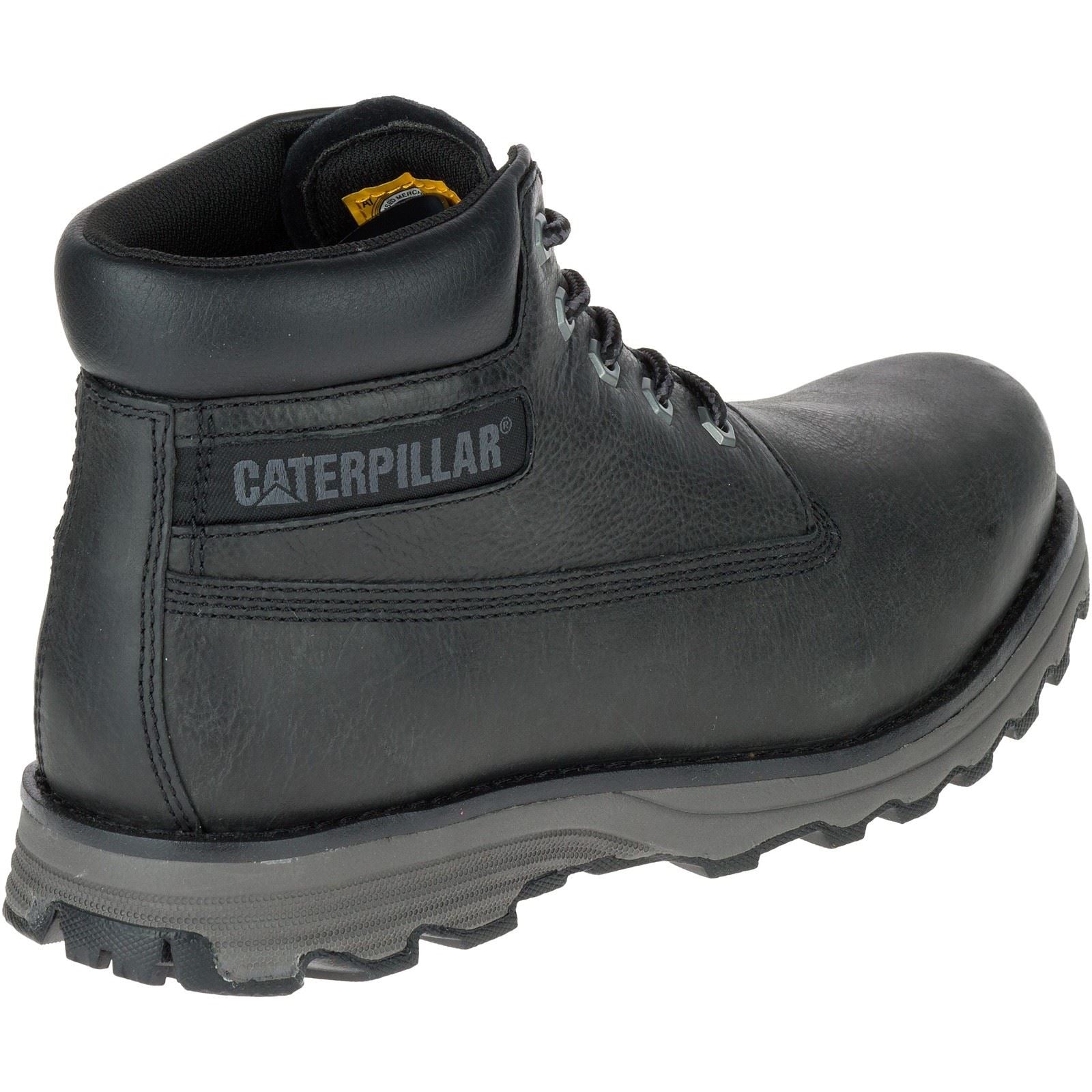 Caterpillar Founder Nubuck Leather Men's Black Ankle Boots