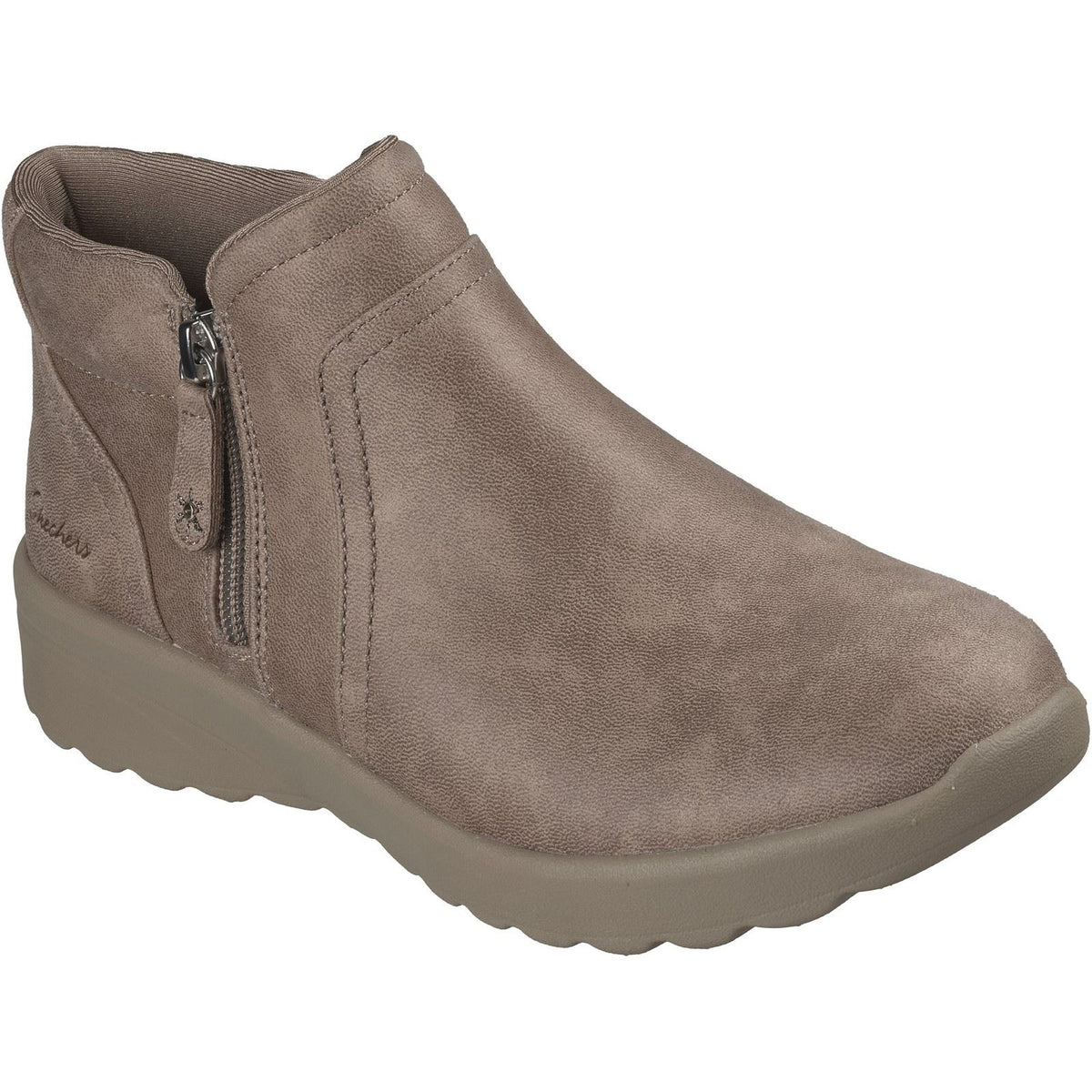 Skechers Lovely Vibe Forever Mine Textile Women's Dark Taupe Boots