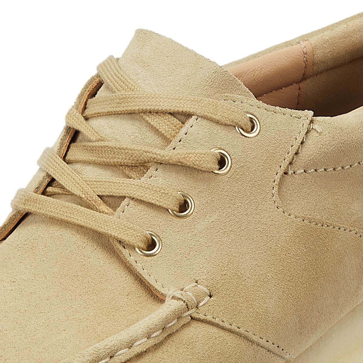 Clarks Originals Wallabee Boat Suede Men's Maple Lace-Up Shoes