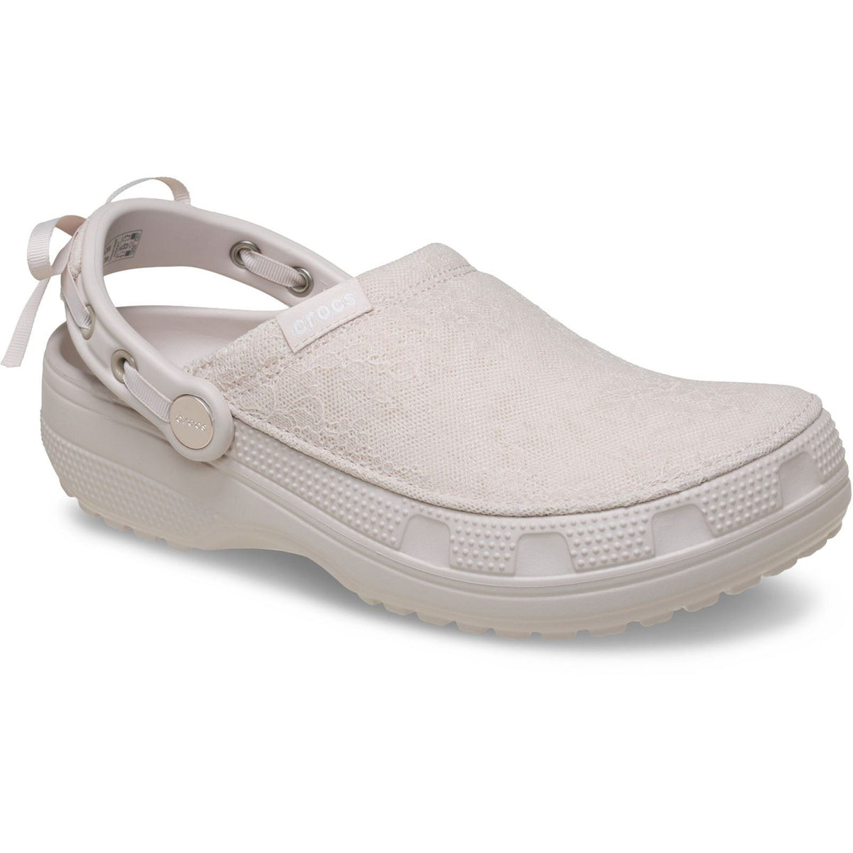 Crocs Crafted Lace Textile Blend Women's Cocoa Cream Clogs