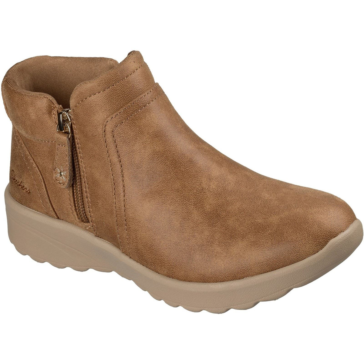 Skechers Lovely Vibe Forever Mine Textile Women's Chestnut Boots