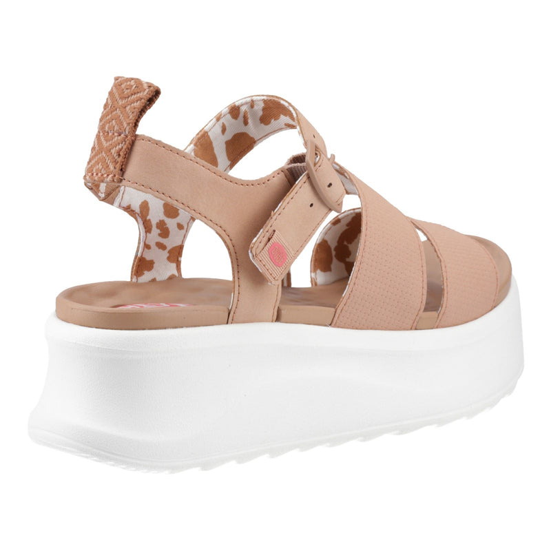 HEYDUDE Delray Buckle Classic Synthetic Women's Tan Sandals