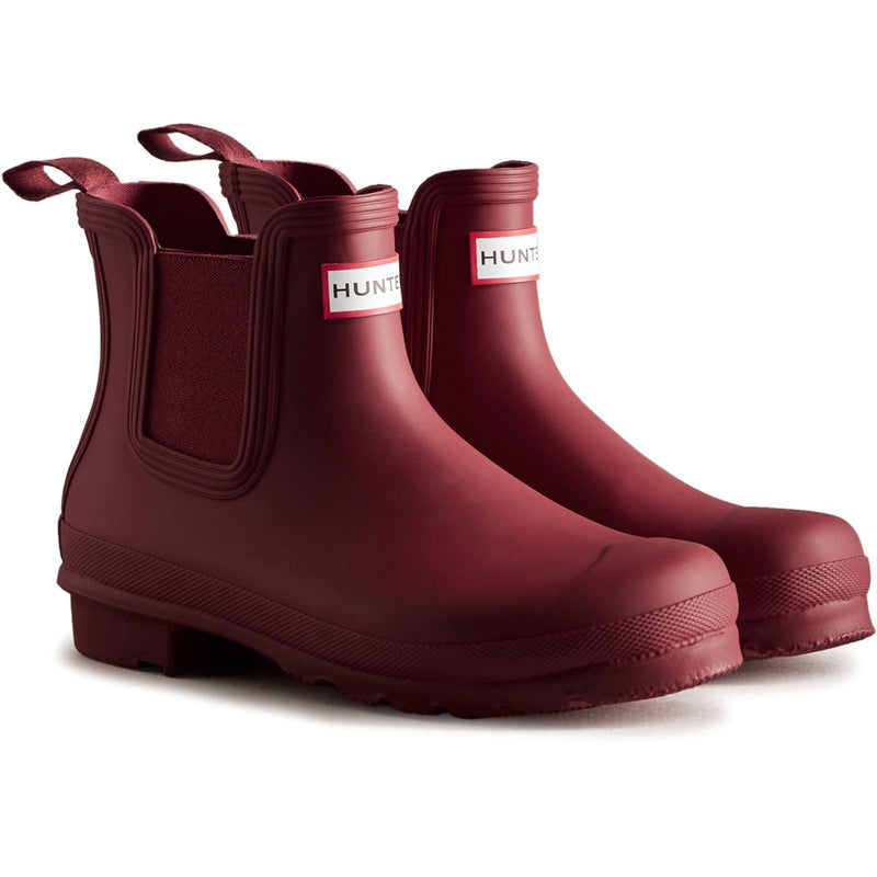 Hunter Original Chelsea Boot Rubber Women's Merlot Wellington Boots