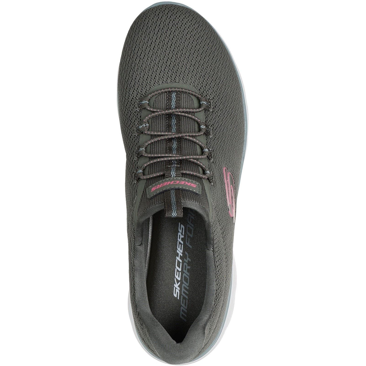 Skechers Summits Summer Blush Textile Women's Olive Trainers
