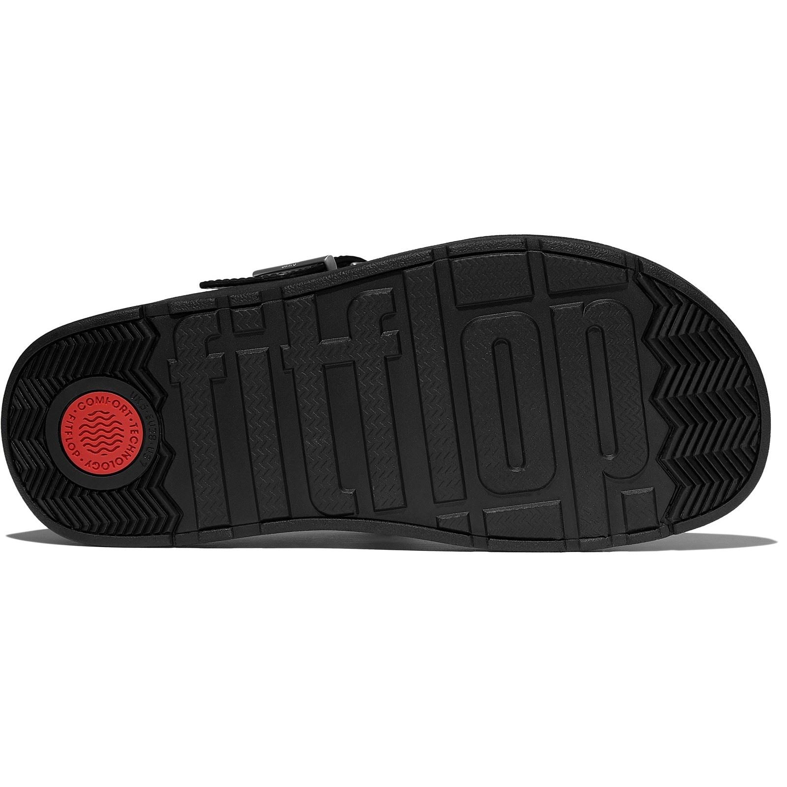 Fitflop Gen-FF Toe-Post Leather Women's Black Sandals