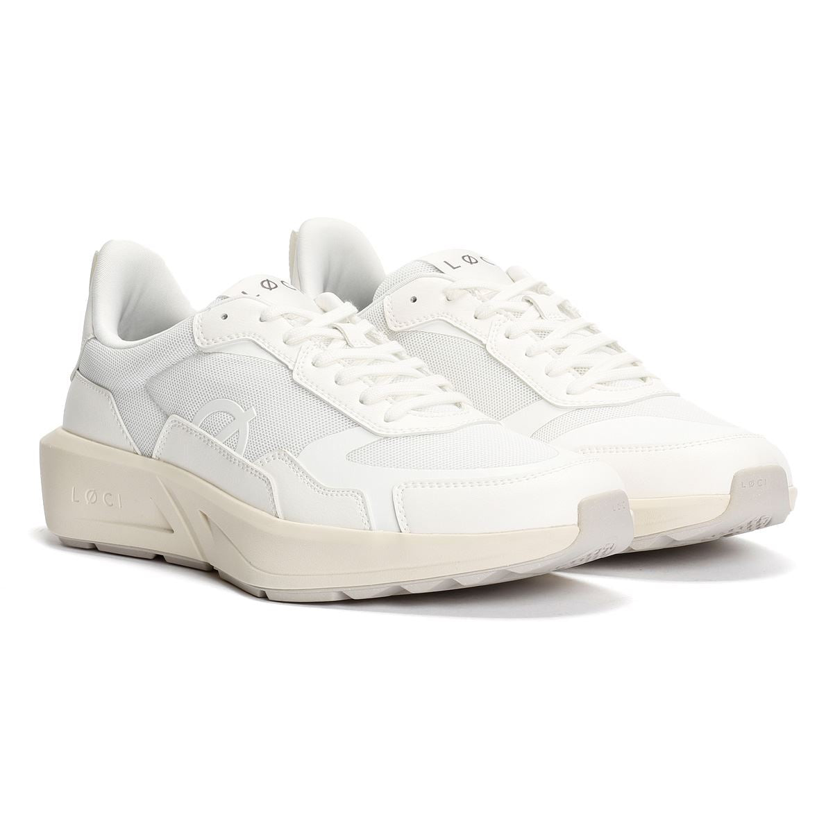 LØCI FLØ White/White Trainers