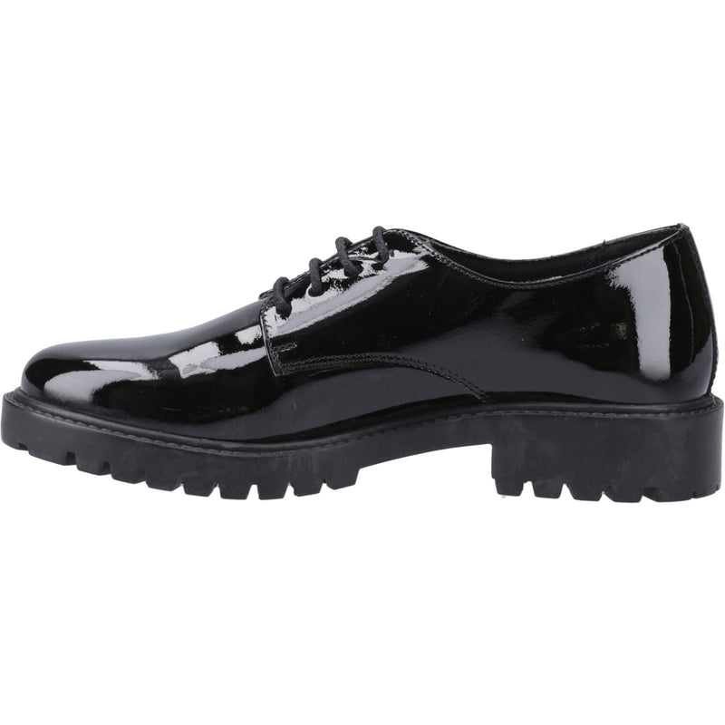 Hush Puppies Aubrey Leather Girls's Black Derby Shoes