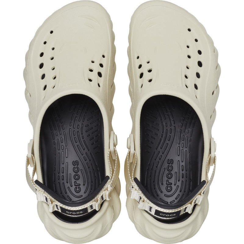 Crocs Echo Synthetic Bone/Black Clogs