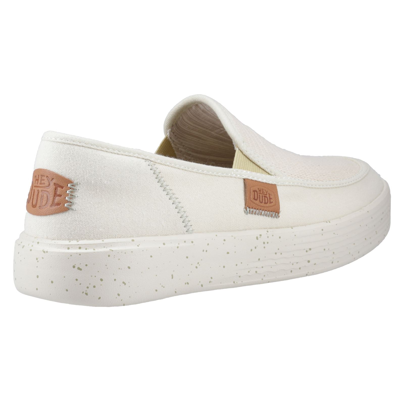 HEYDUDE Sunapee Coastline Cotton Blend Men's Bone Loafers