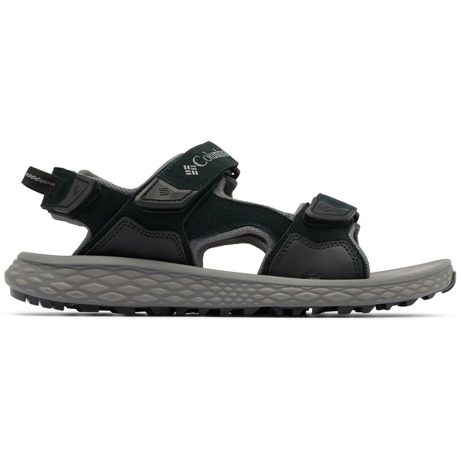 Columbia Konos Hiker 3-Strap Polyester Men's Black Sandals