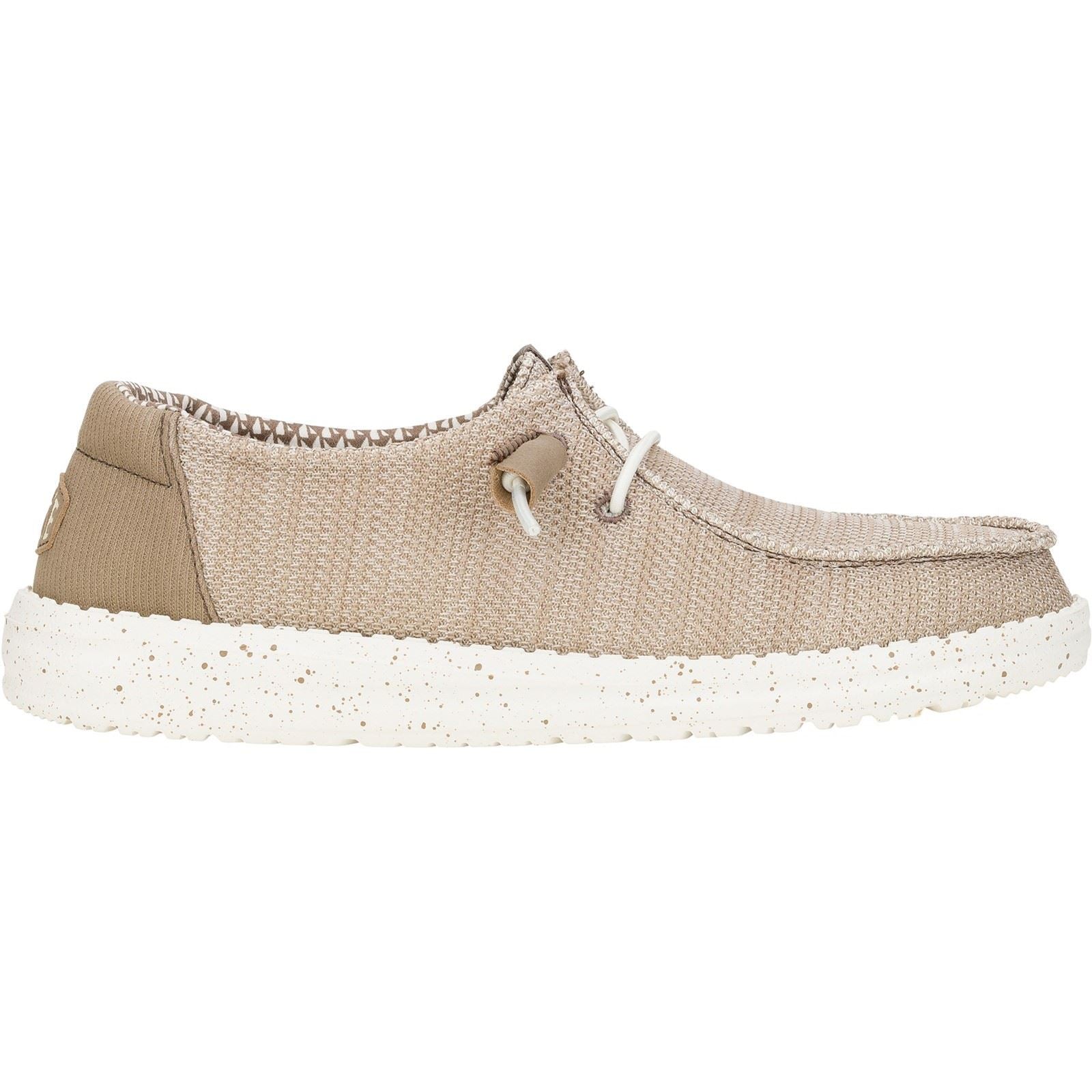 HEYDUDE Wendy Stretch Mesh Synthetic Women's Walnut Loafers