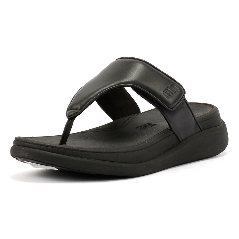 FitFlop F-Mode Go Adjustable Flatform Women's Black Sandals