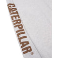 Caterpillar Trademark Banner Long Sleeve Cotton Men's Cream T-Shirt