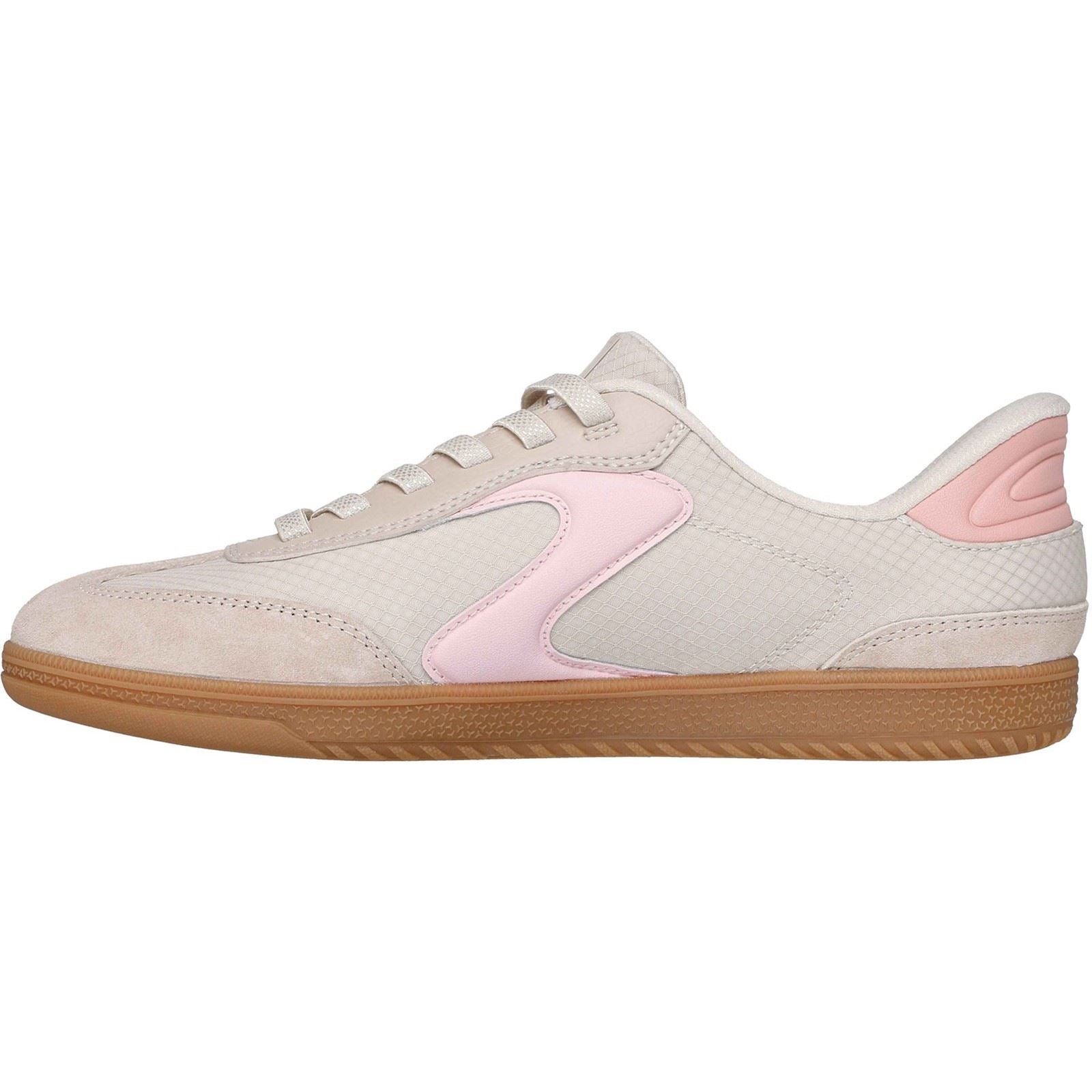 Skechers Hotshot - Everyday Ease Textile Women's Natural/Pink Standard Trainers