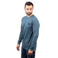 Caterpillar Trademark Banner Long Sleeve Cotton Men's Green T-Shirt