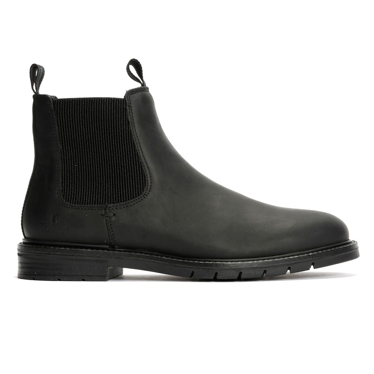 Tower London Harbour Leather Men's Black Chelsea Boots