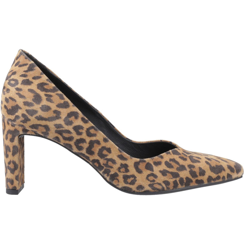 Hush Puppies Olivia Suede Women's Leopard Round Court Shoes