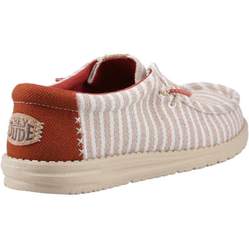 HEYDUDE Wally Resort Synthetic Blend Men's Multi/Chili Red Moccasins Shoes