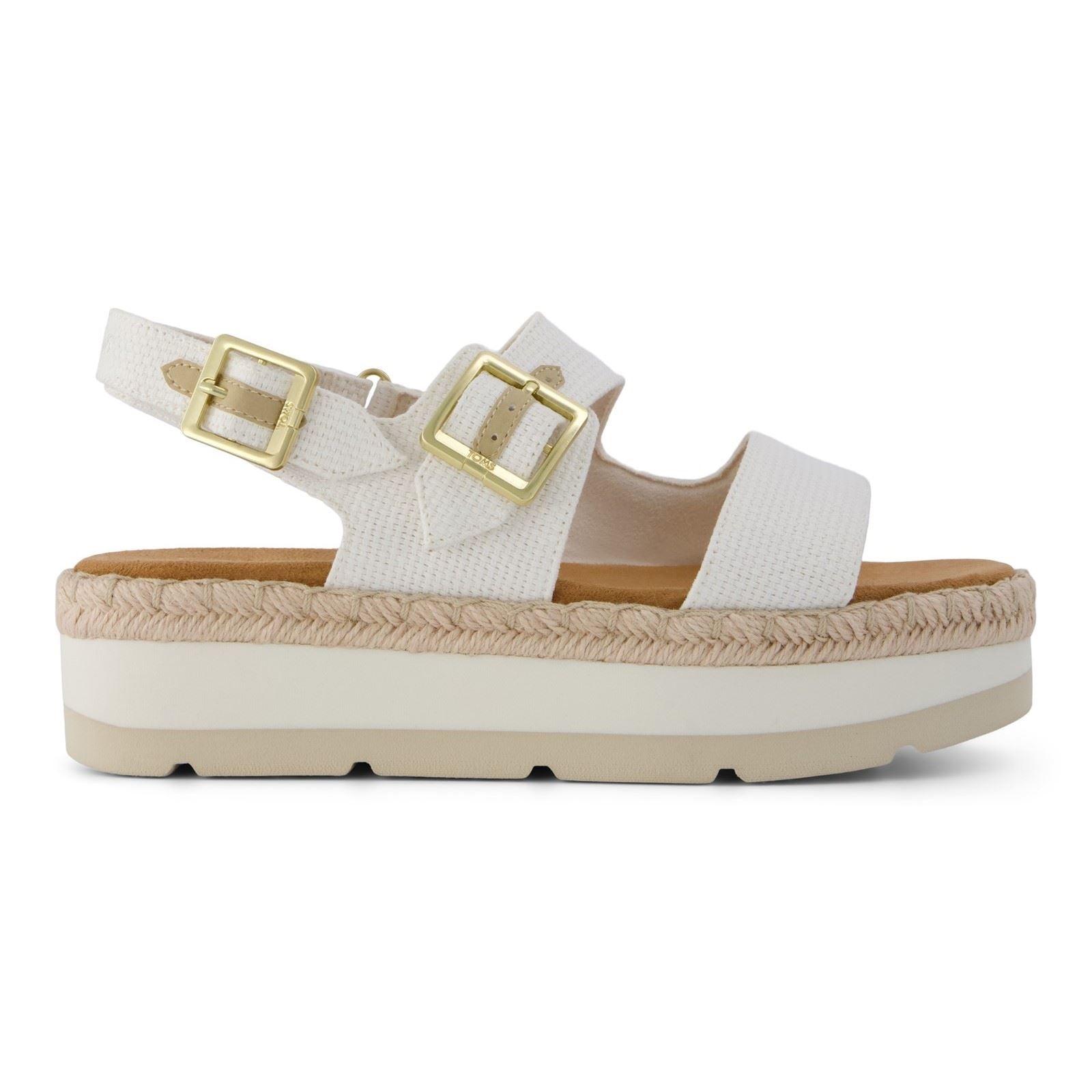TOMS Giana Textile Women's White Beachside Sandals