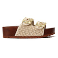 Desert Fleur Super Crochet Women's Natural Sandals