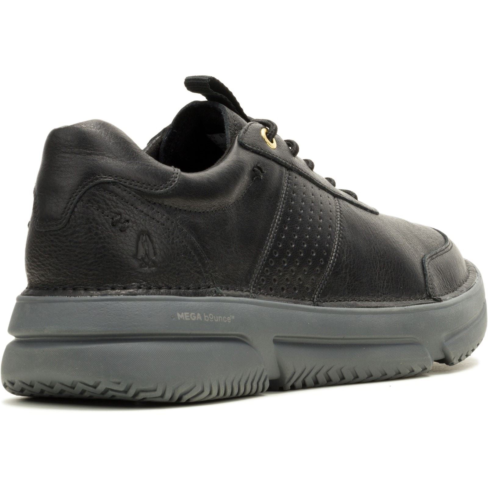 Hush Puppies Baylor Leather Men's Black Trainers