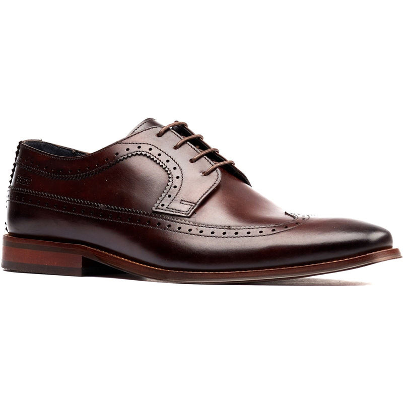 Base London Havisham Leather Men's Brown Derby Shoes