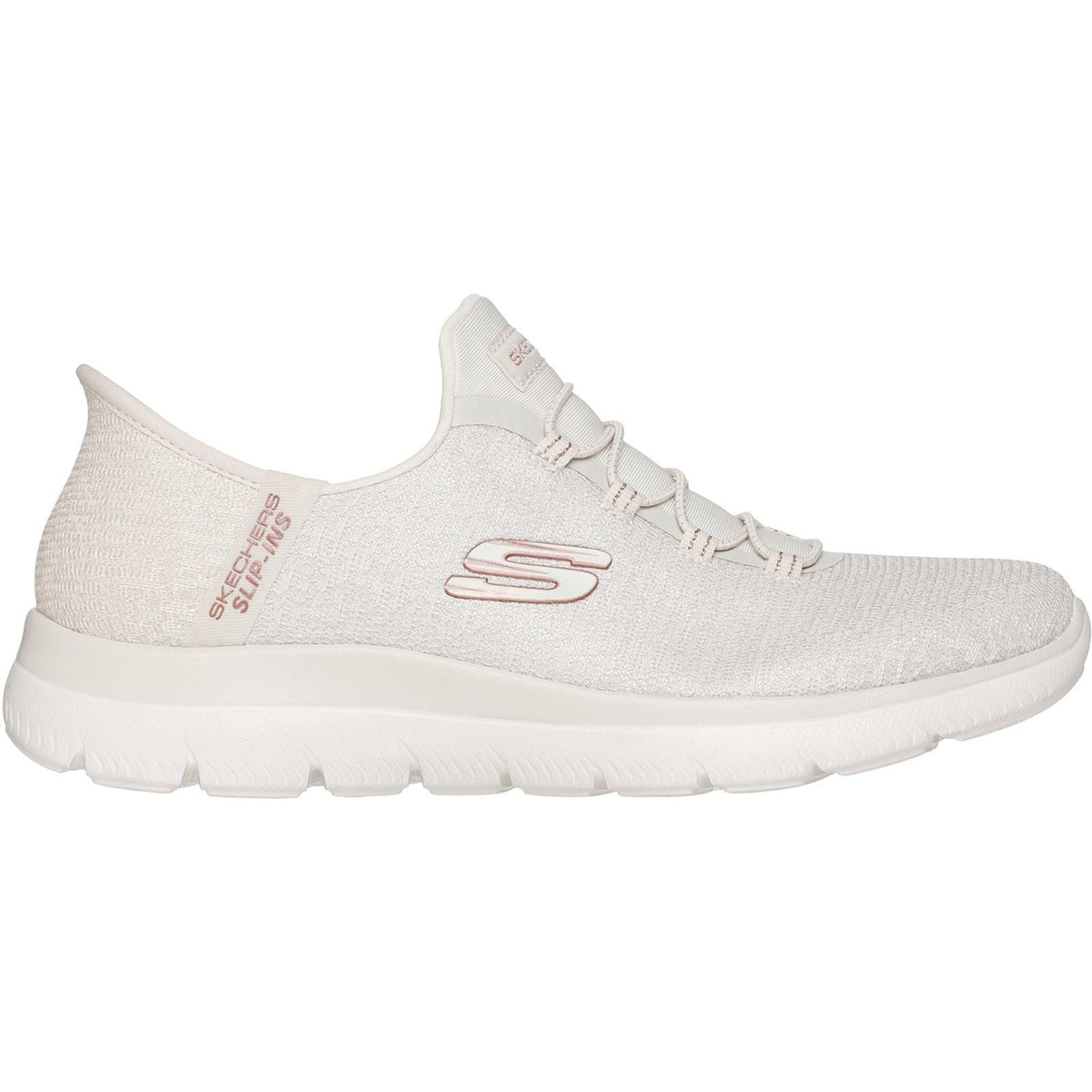 Skechers Summits Lunar Glow Textile Women's Natural/Rose Gold Trainers