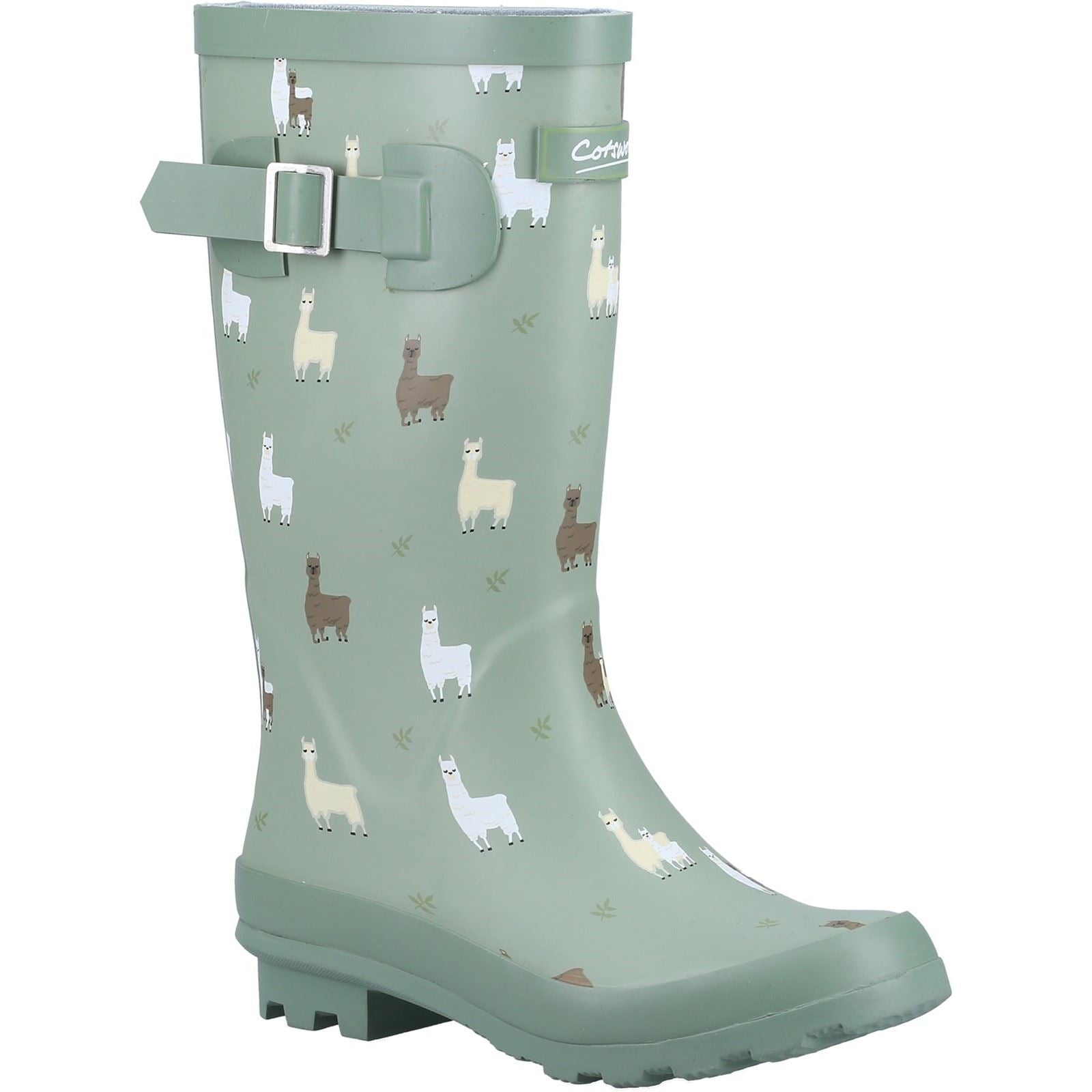Cotswold Farmyard Junior Rubber Alpaca Wellington Boots