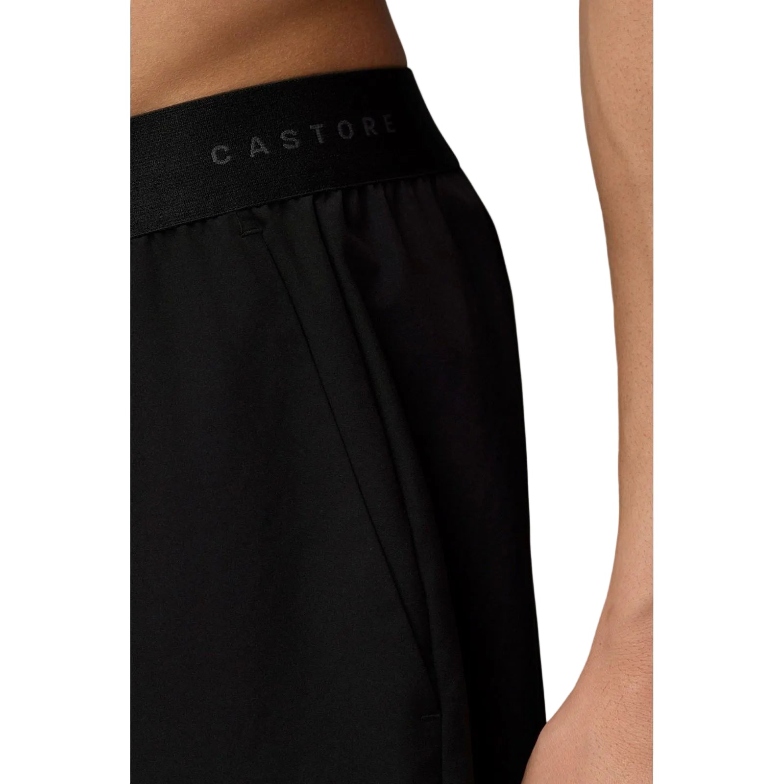 Castore Branded Elastic Shorts Polyester Men's Black Knee-Length Shorts