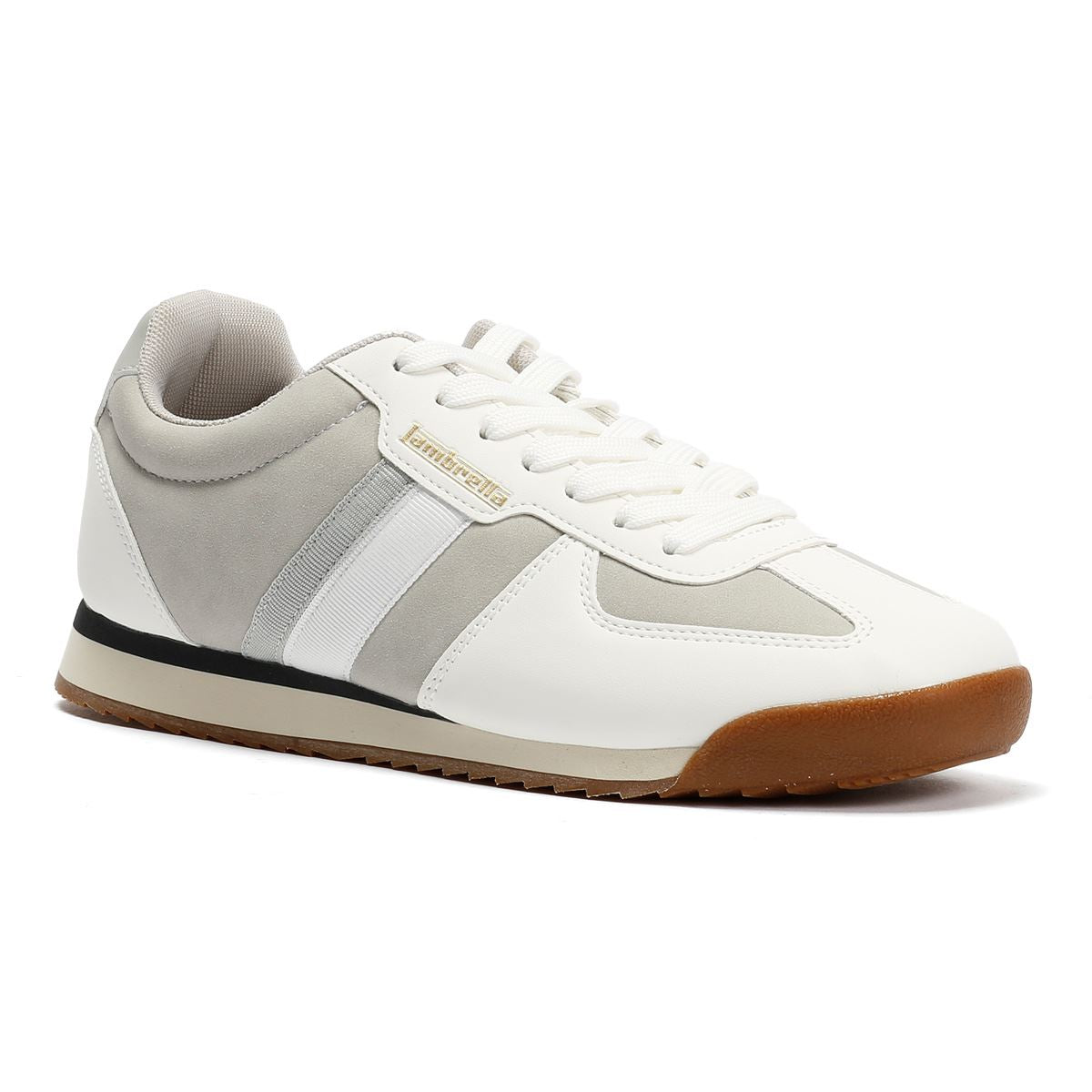 Lambretta Diego Men's White/Grey Trainers