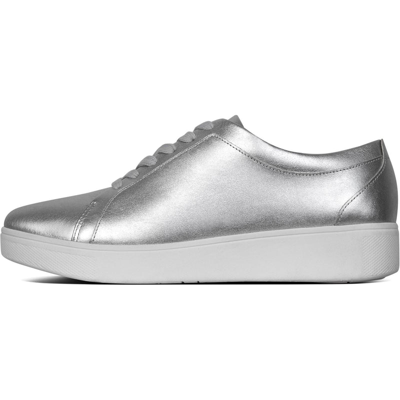 Fitflop Rally Leather Women's Silver Trainers