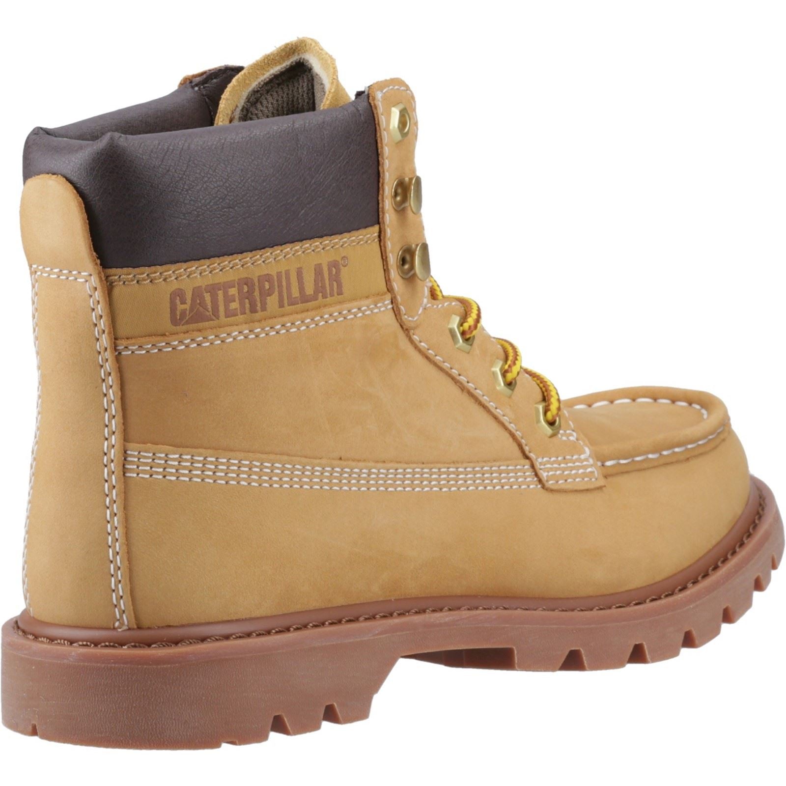 Caterpillar Colorado Moc Toe Leather Men's Honey Reset Ankle Boots