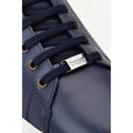 Base London Tucker Leather Men's Navy Trainers