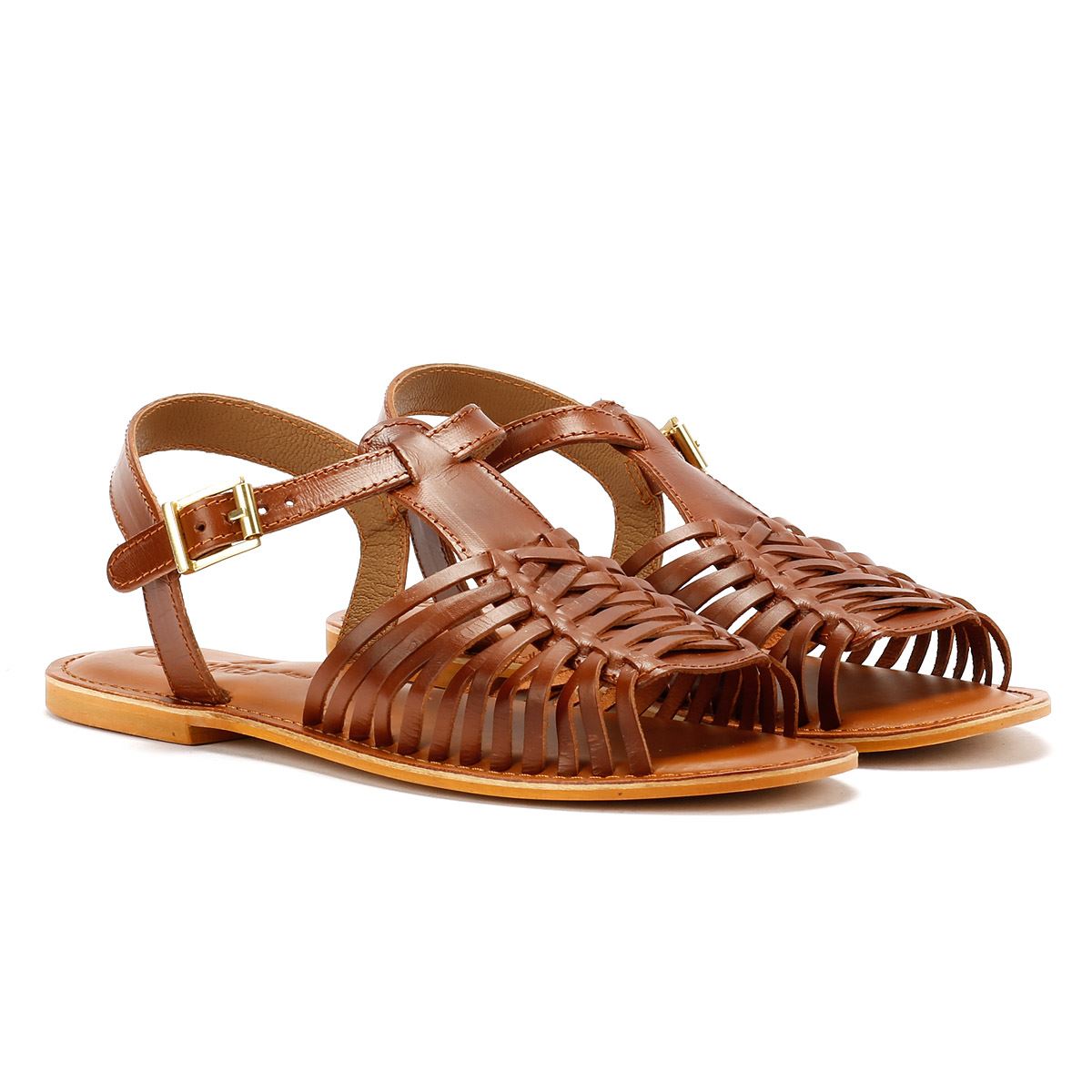 Tower London Hurache Leather Women's Tan Sandals
