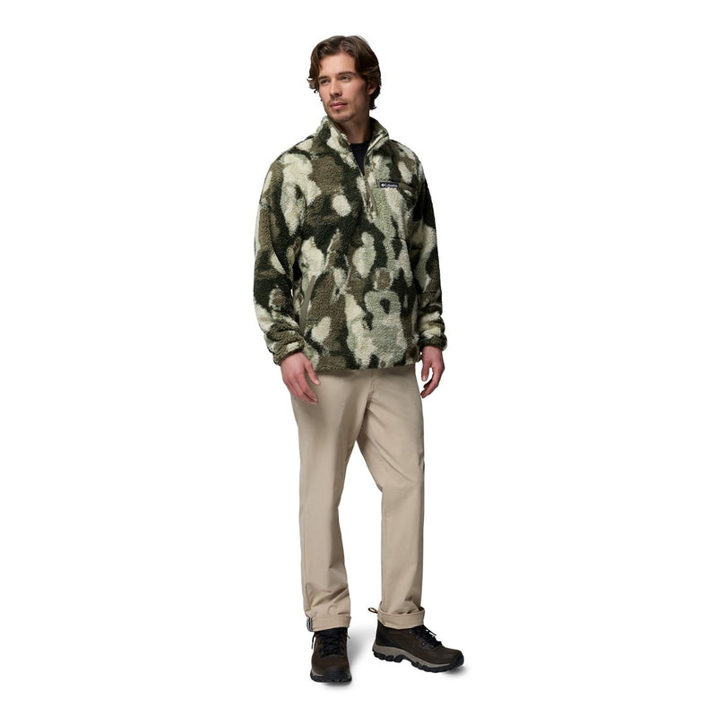 Columbia Rugged Ridge High Pile Half Zip Men's Green Fleece Pullover