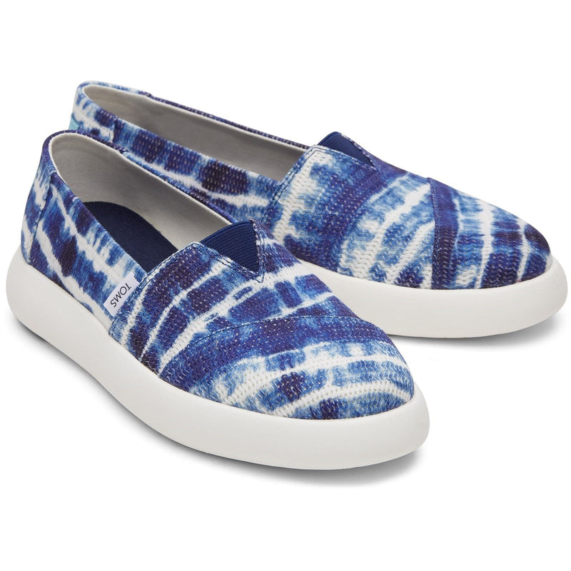 TOMS Alpargata Mallow 100% Cotton Women's Navy Espadrilles