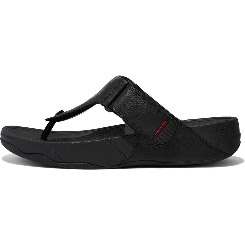 Fitflop Trakk II Leather Men's All Black Sandals