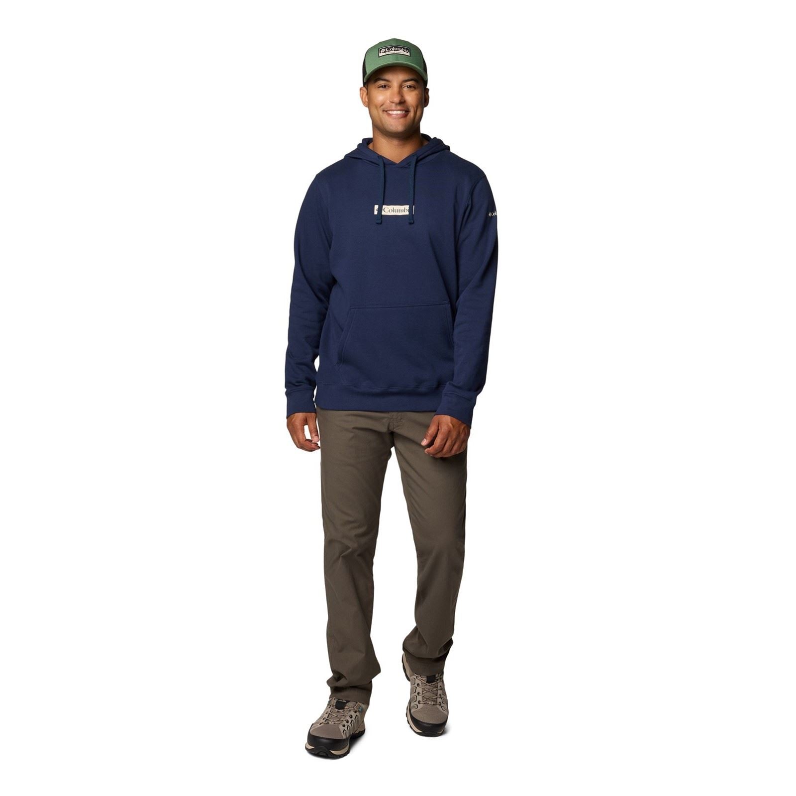 Columbia Columbia Trek Cotton Men's Blue Hooded Sweatshirt