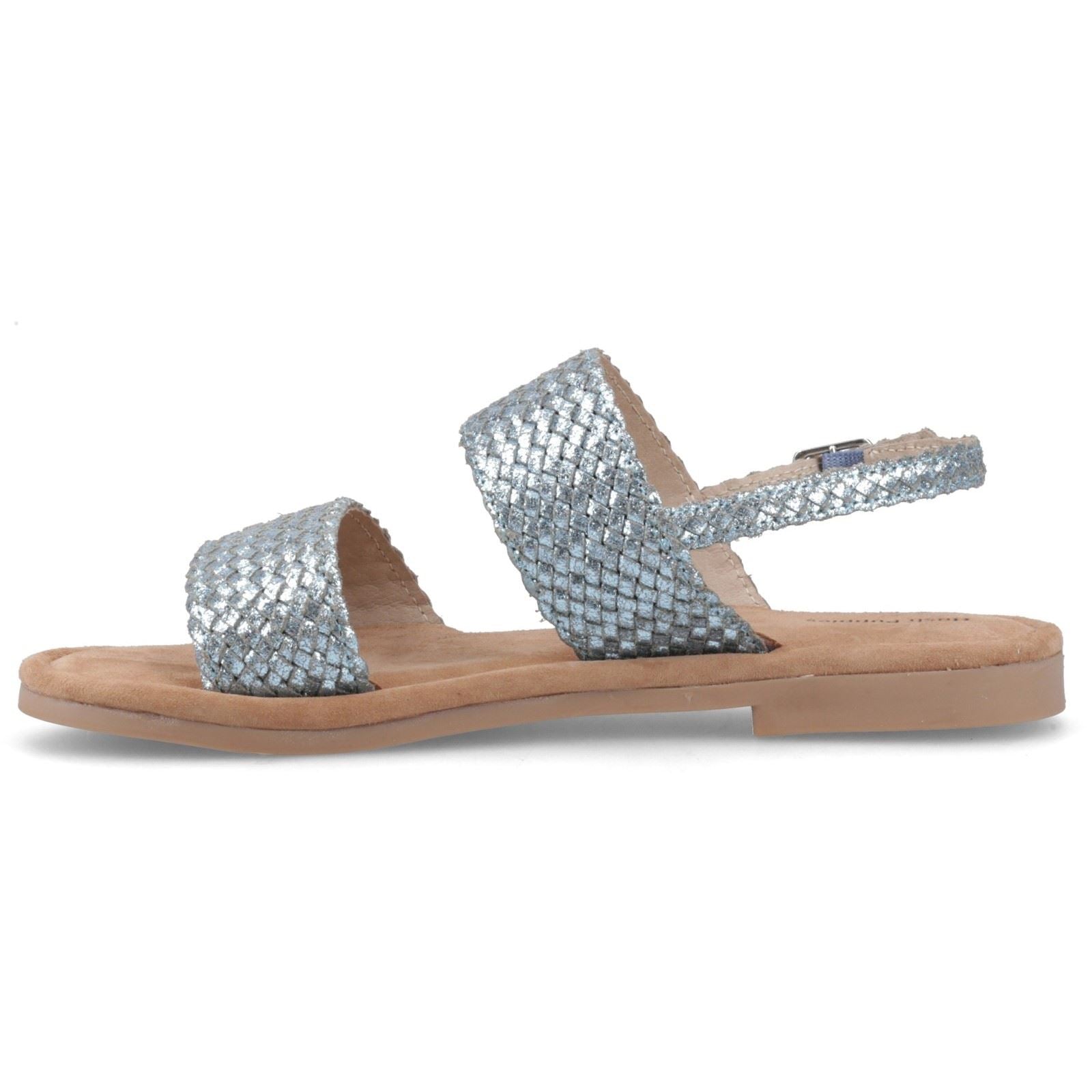 Hush Puppies Helene Sandal Leather Women's Blue Standard Sandals