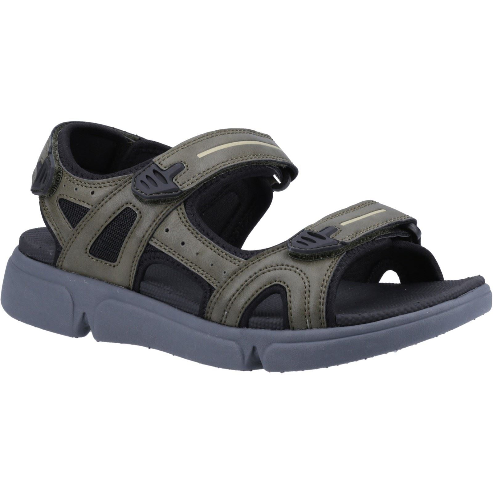 Hush Puppies Castro Synthetic Men's Khaki Sandals