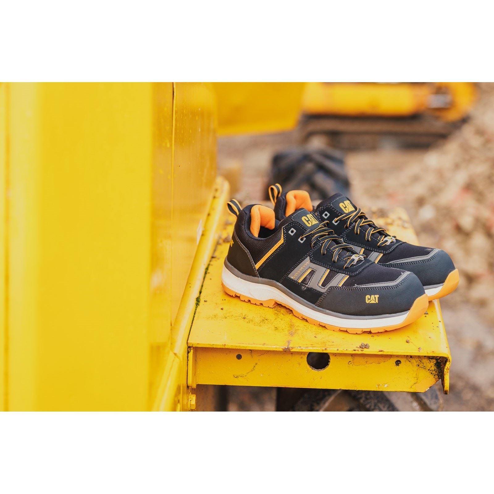 Caterpillar Accelerate S3 Textile Orange Safety Trainers