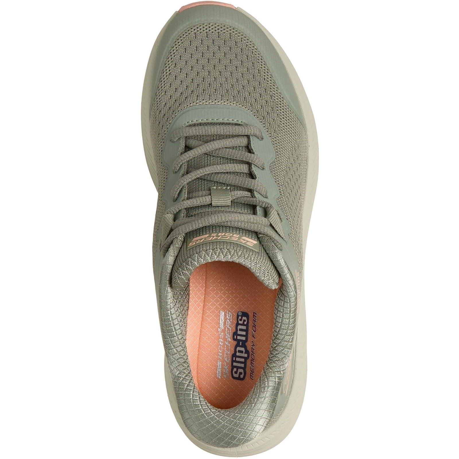 Skechers BOBS Skillz Textile Women's Olive Standard Trainers