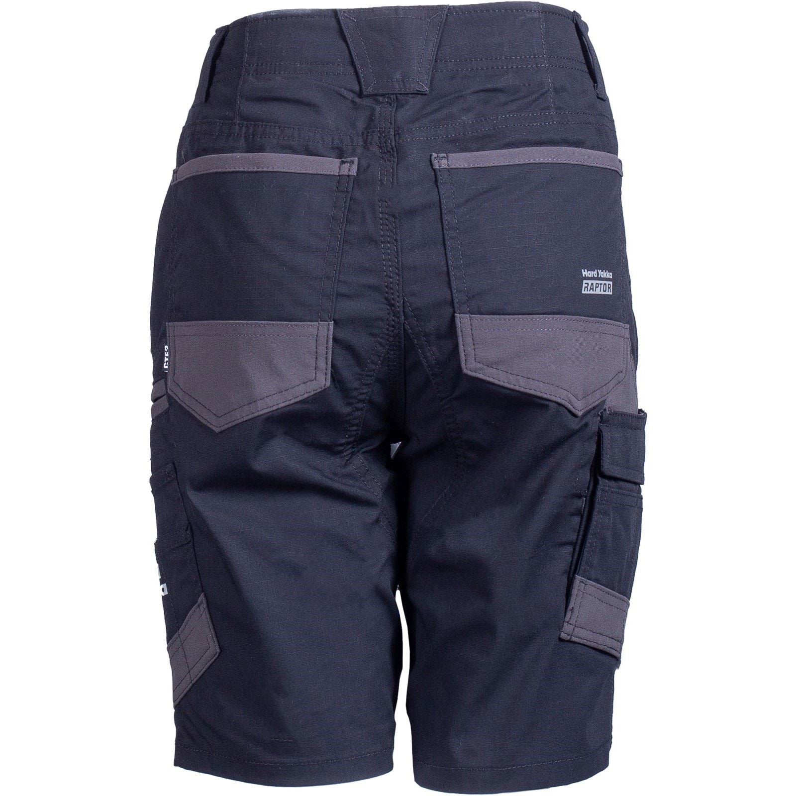Hard Yakka Raptor Active Cotton Women's Black Knee-Length Shorts