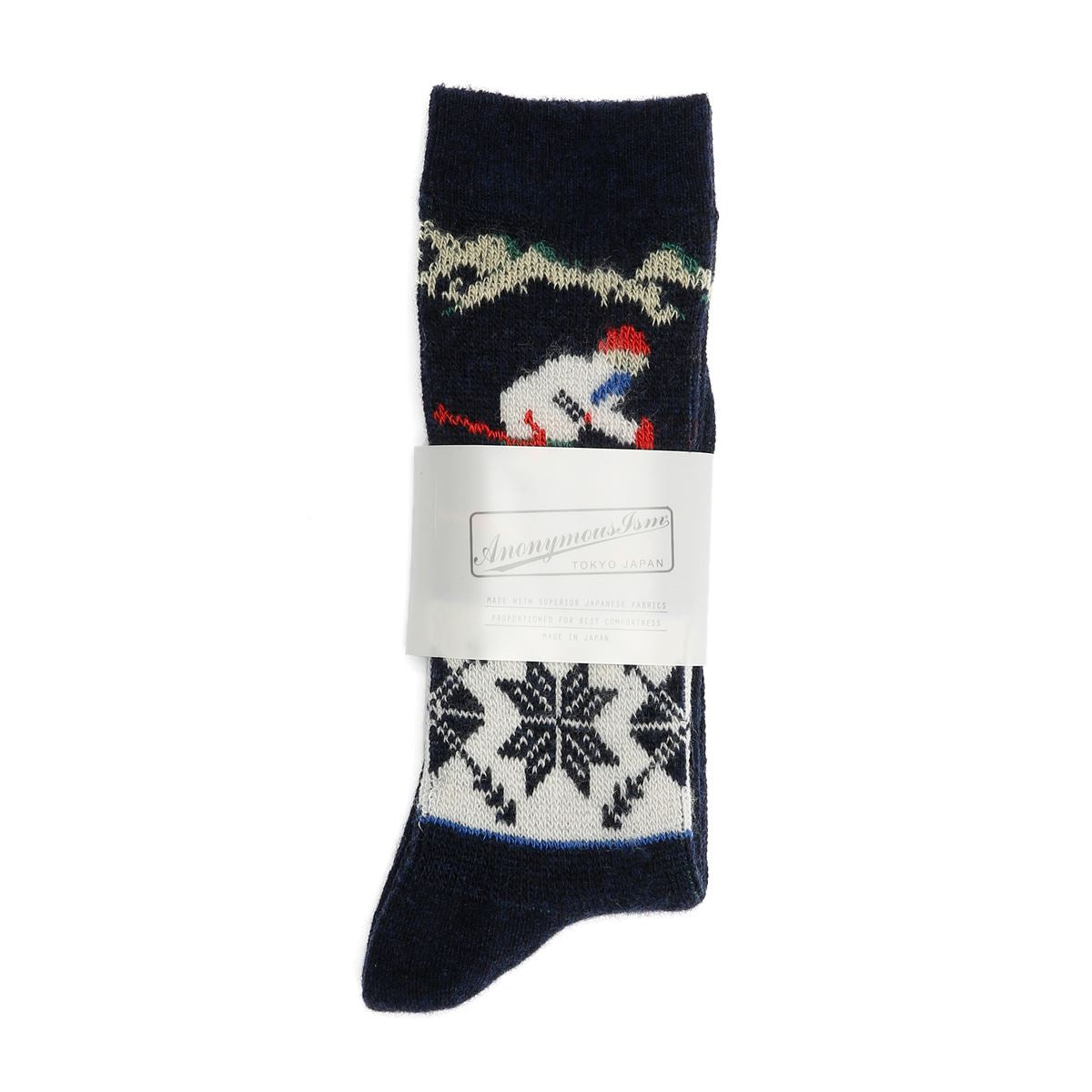 Anonymous Ism Ski JQ Crew Men's Navy Socks