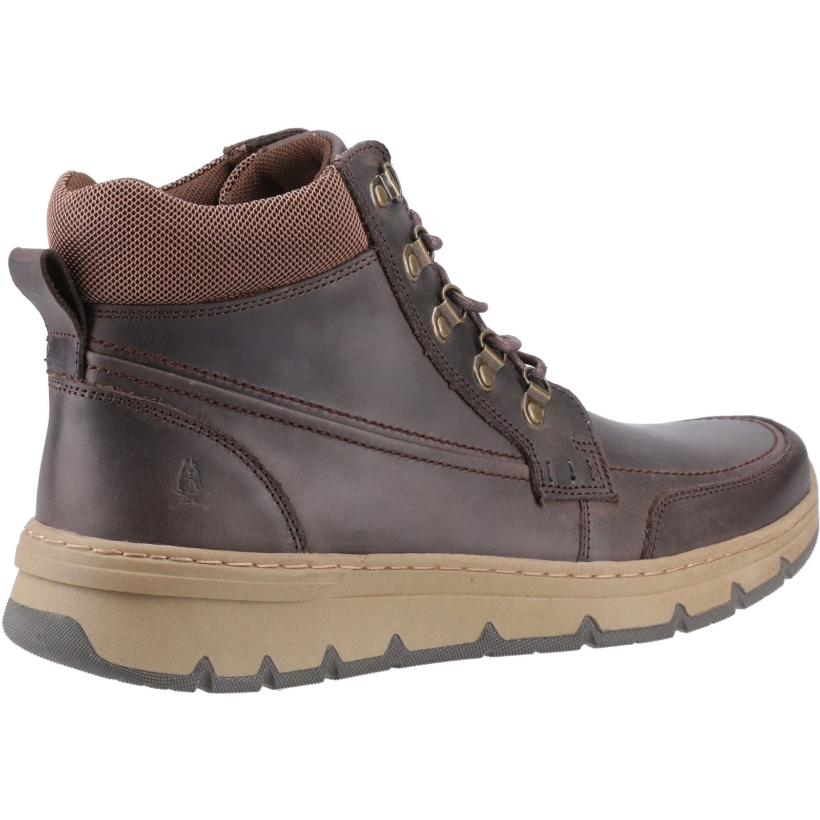 Hush Puppies Nixon Leather Men's Brown Ankle Boots