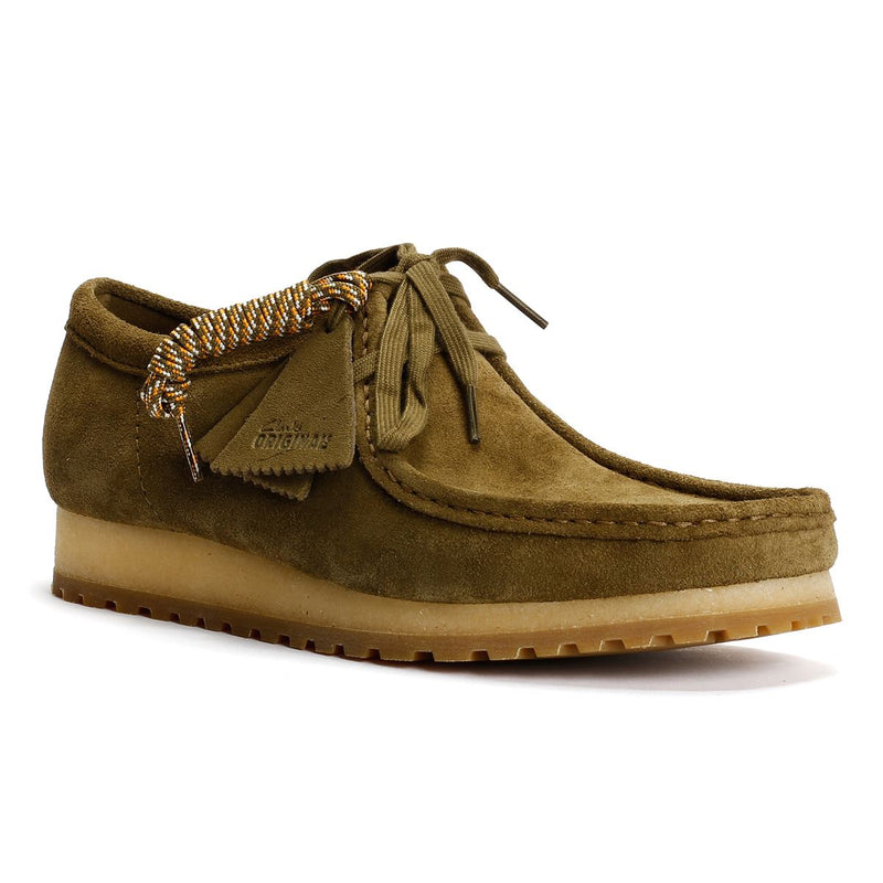 Clarks Originals Wallabee RB Suede Men's Green Shoes