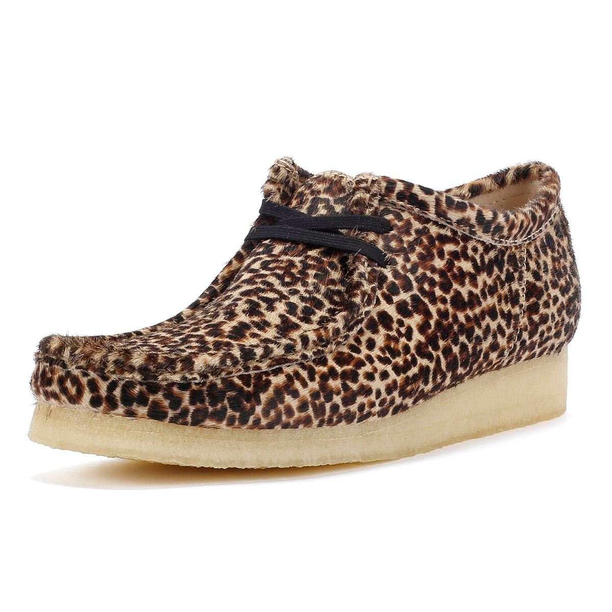 Clarks Originals Wallabee Harajuku Hair-On Leather Men's Leopard Lace-Up Shoes