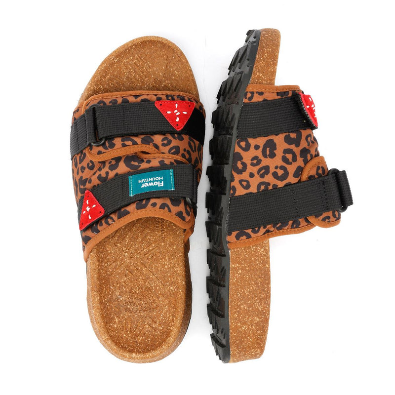 Flower Mountain Niwa Nylon Leopard Slides