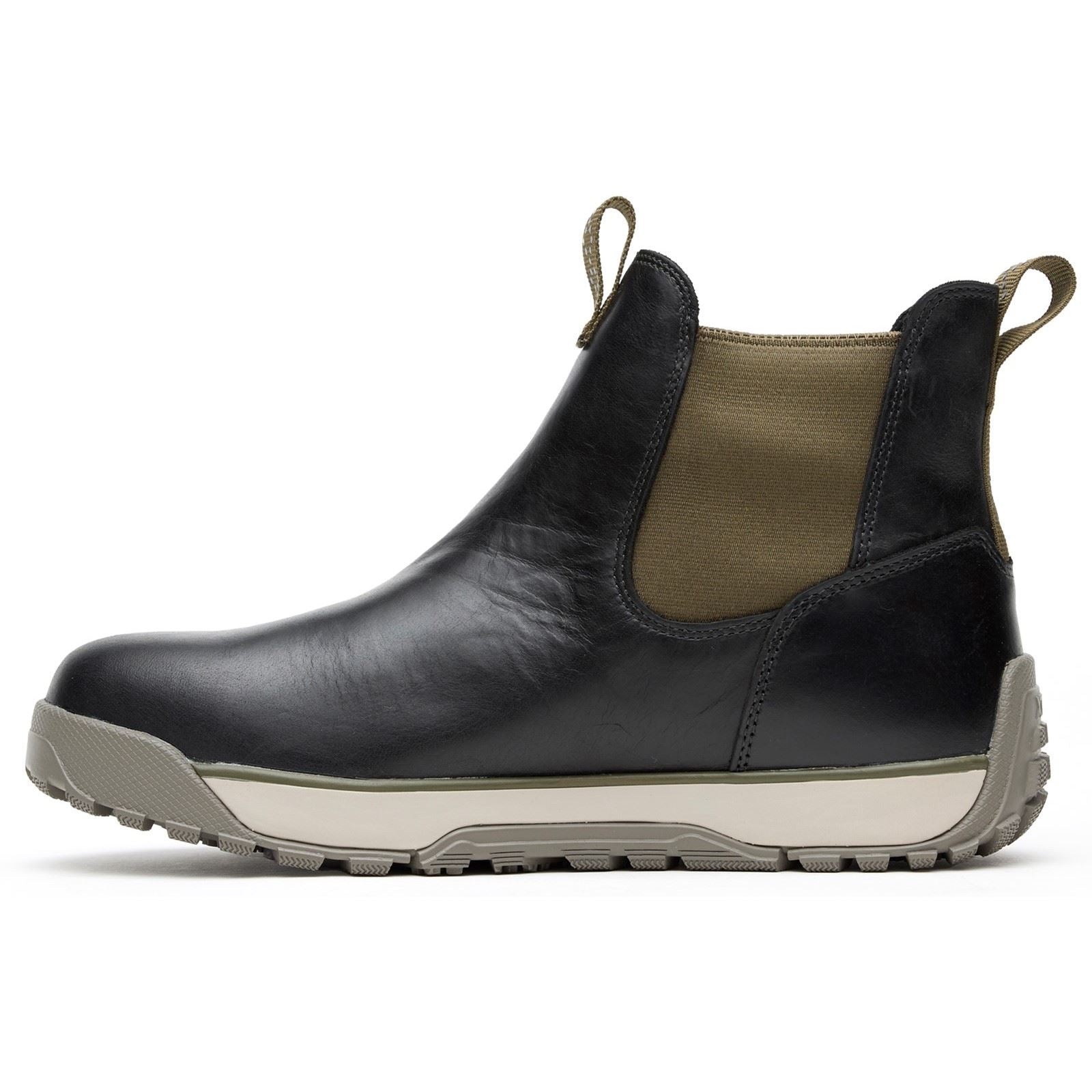 Xtratuf Ankle Deck Leather Men's Pirate Black Wellington Boots